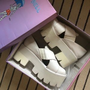 Jeffrey Campbell White Platform Shoes
